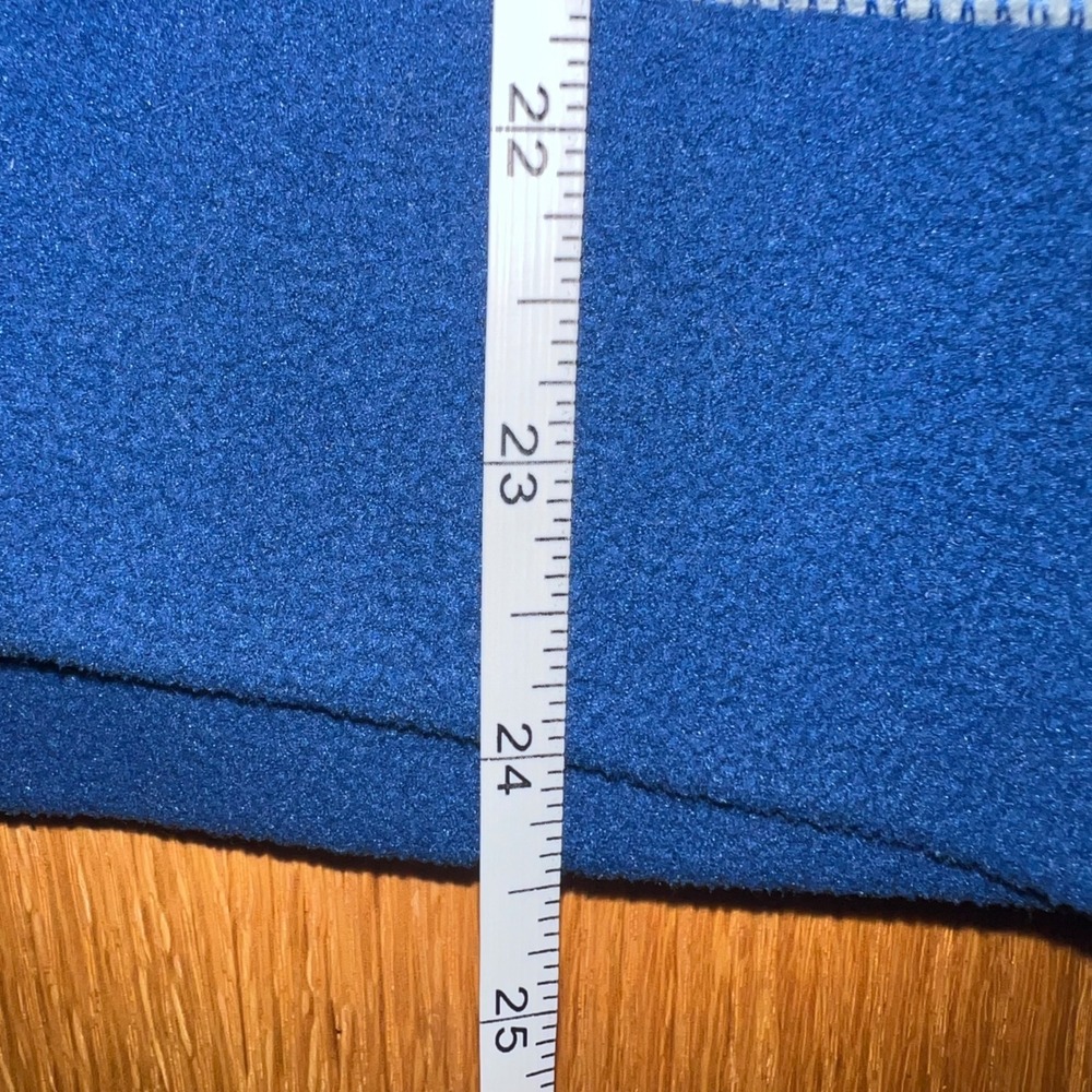 The North Face Fleece Hoodie Boys L 14/16 Blue Striped Full Zip Excellent Jacket - Picture 9 of 10